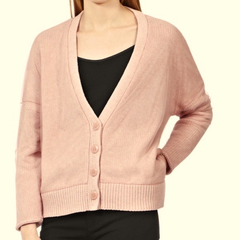 Final price🔥Rare Reiss Quinie Mesh Overlay Oversized Cardigan Sweater , XS/S